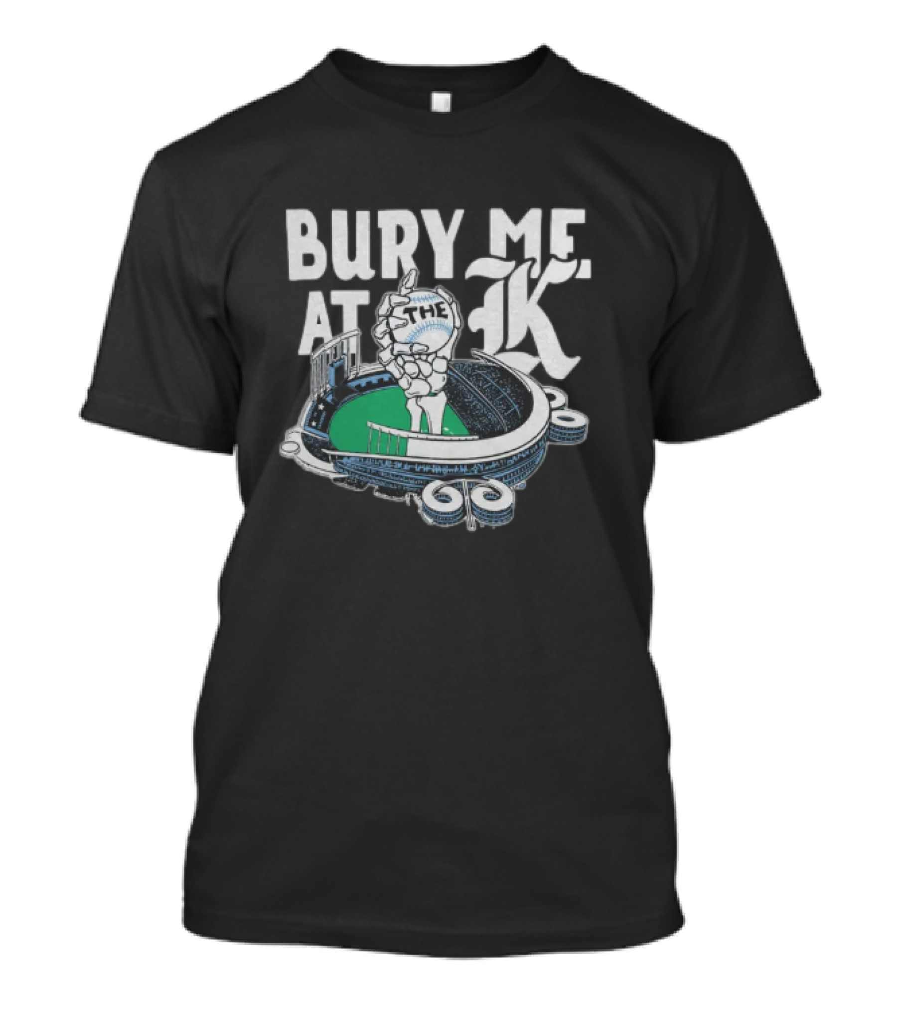 Bury Me At The K Kansas City Baseball Stadium T-Shirt