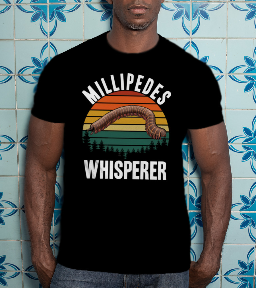 Millipedes Whisperer Vintage Sunset Forest T-Shirt