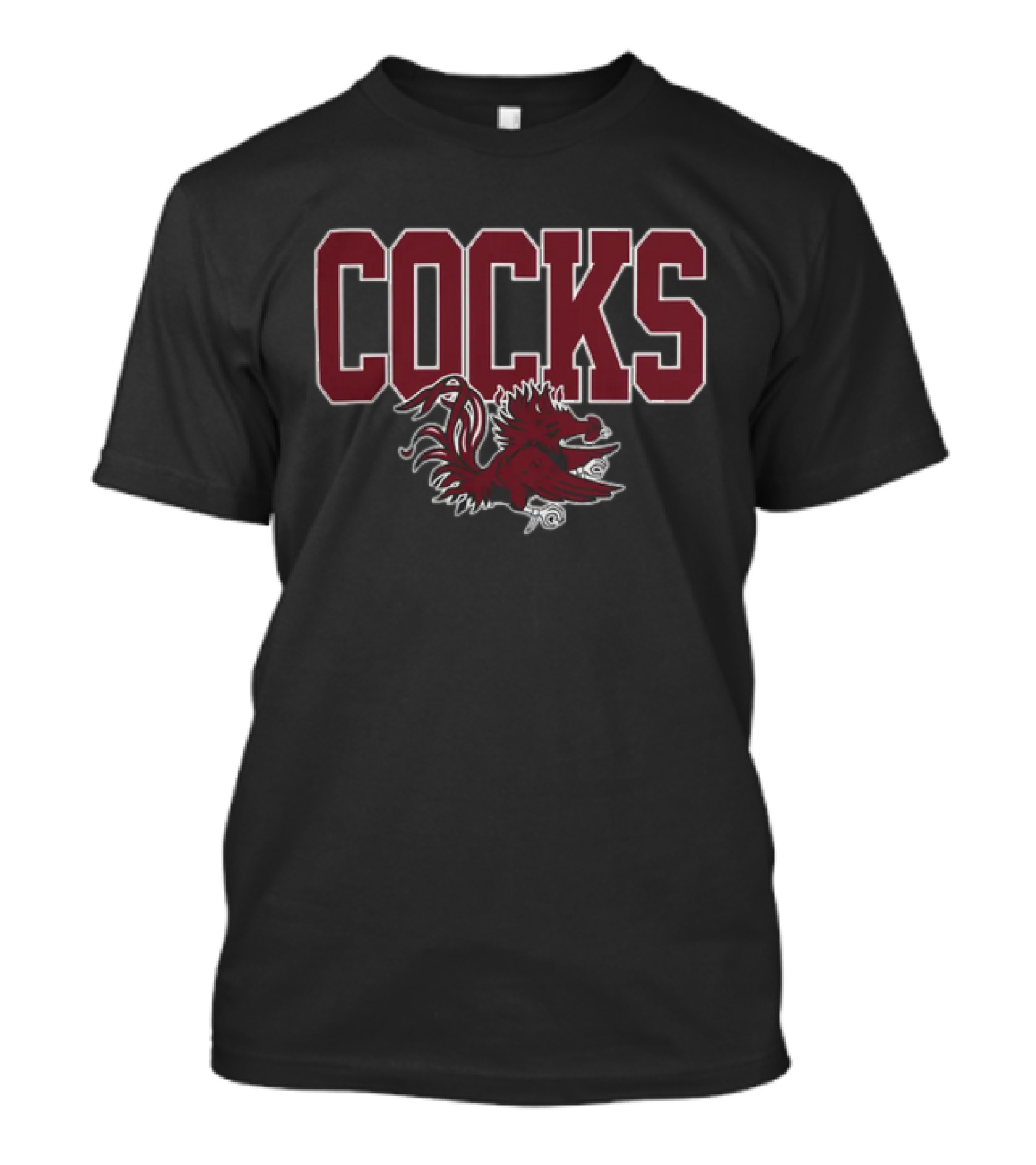 Cocks Gamecock Logo Champion Black T-Shirt