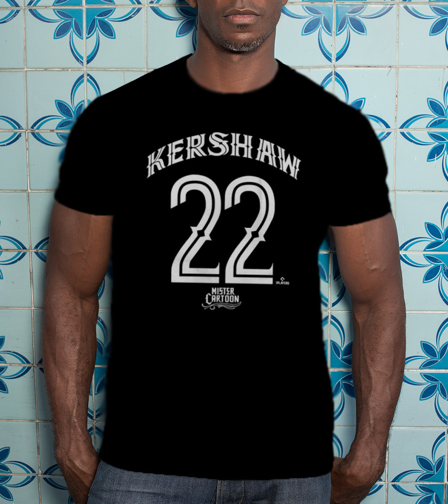 Kershaw 22 Mister Cartoon MLBPA Players T-Shirt
