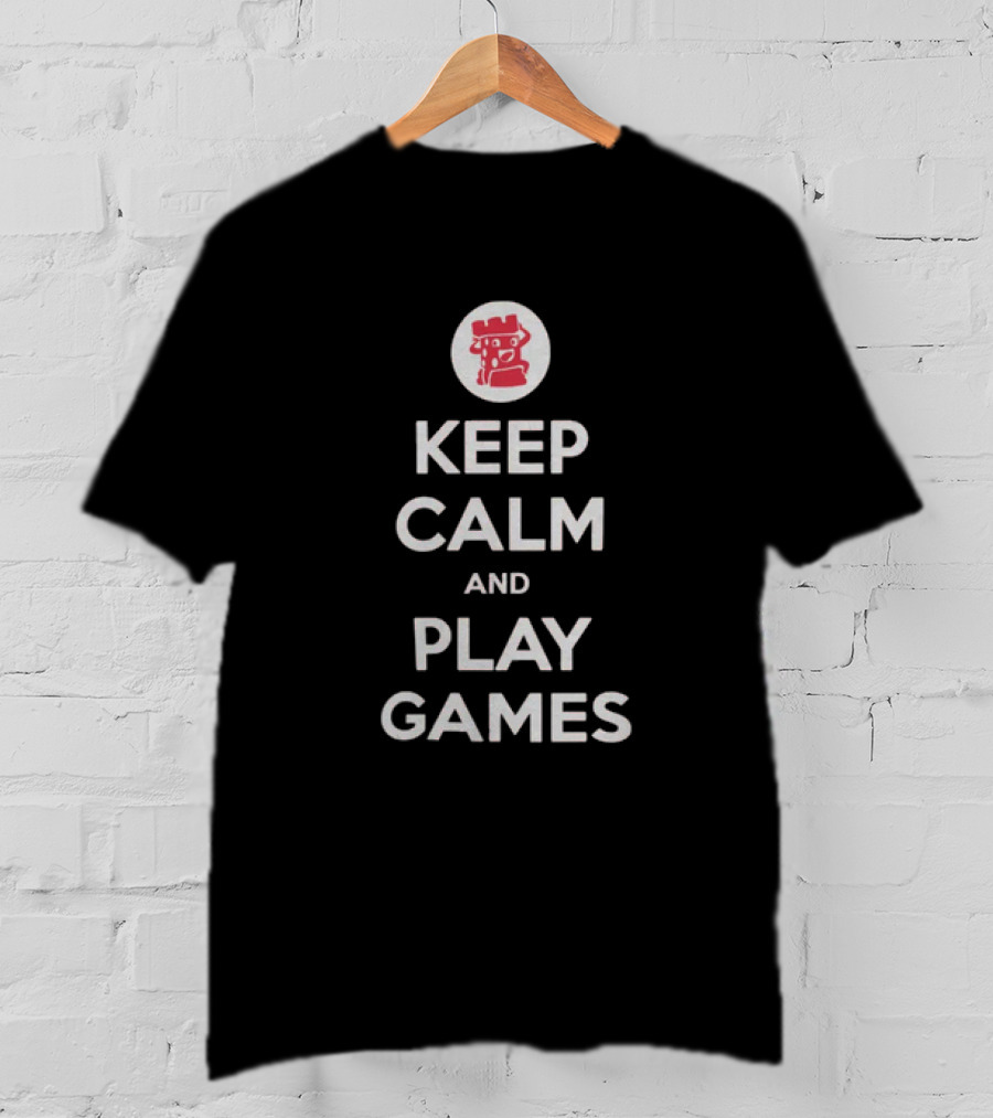 Keep Calm And Play Games Dice Tower T-Shirt
