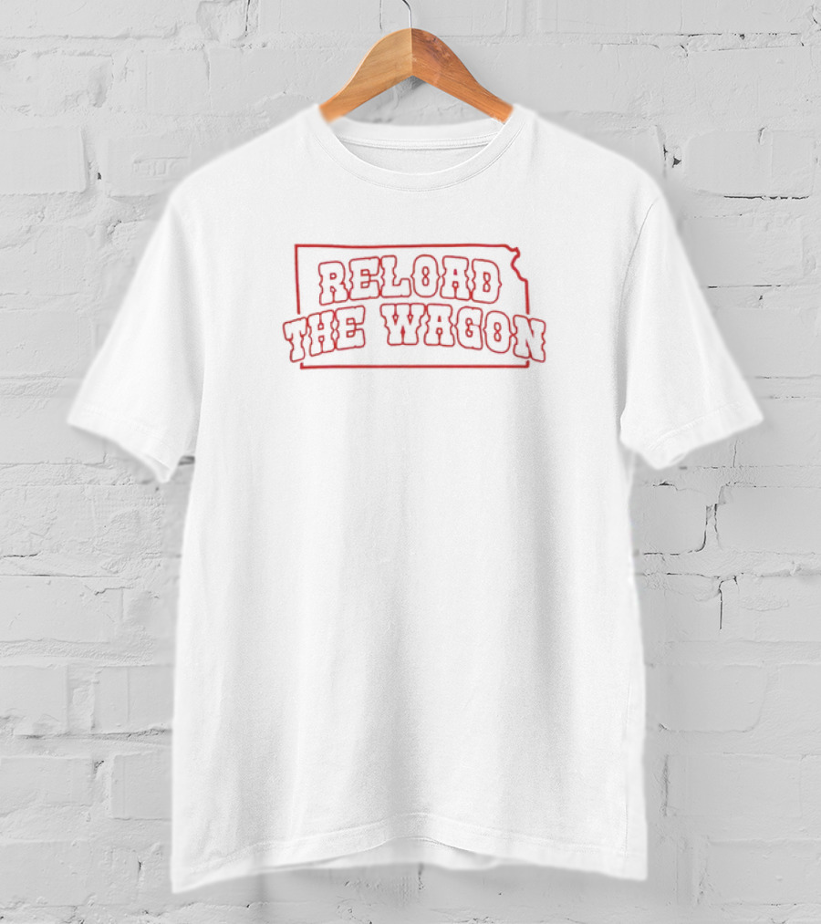 Kansas Jayhawks Reload The Wagon Kansas Outline T-Shirt