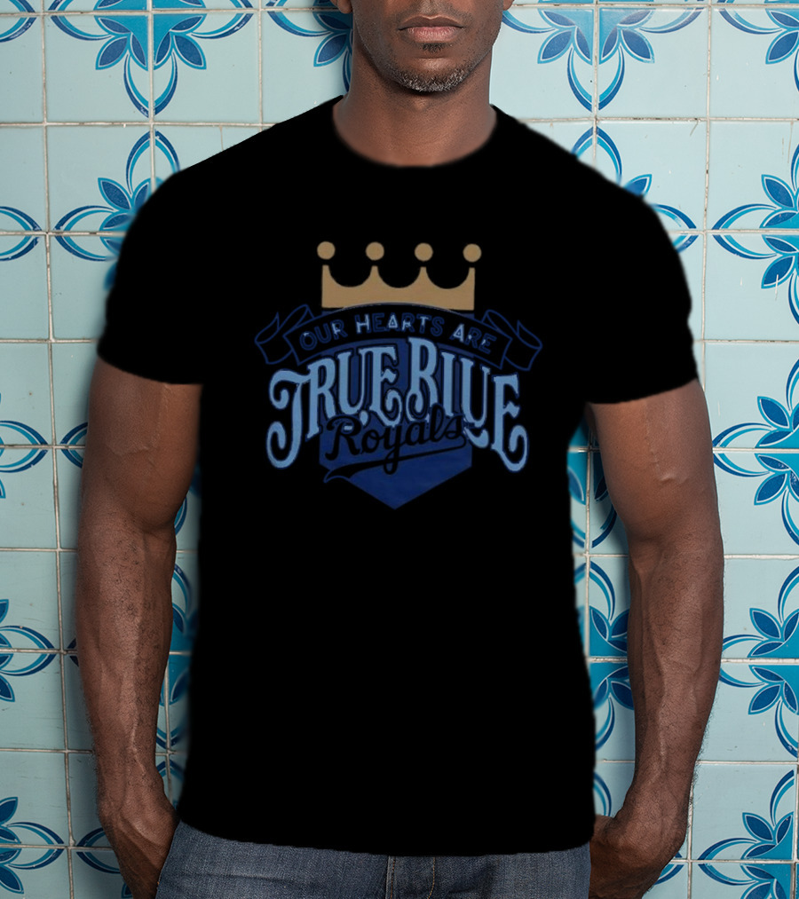 Bring Out The Blue Our Hearts Are True KC Royals Giveaway T-Shirt
