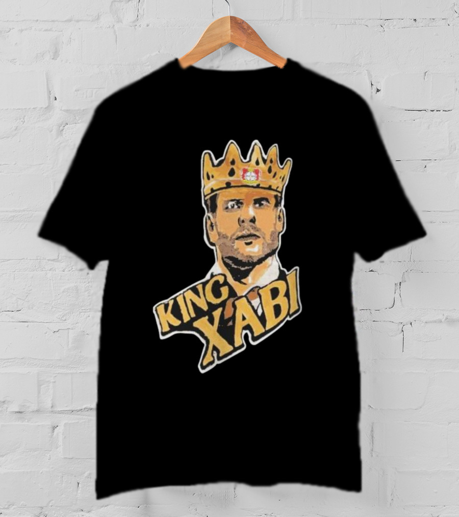 King Xabi Bayer Leverkusen Coach Icon With Crown T-Shirt