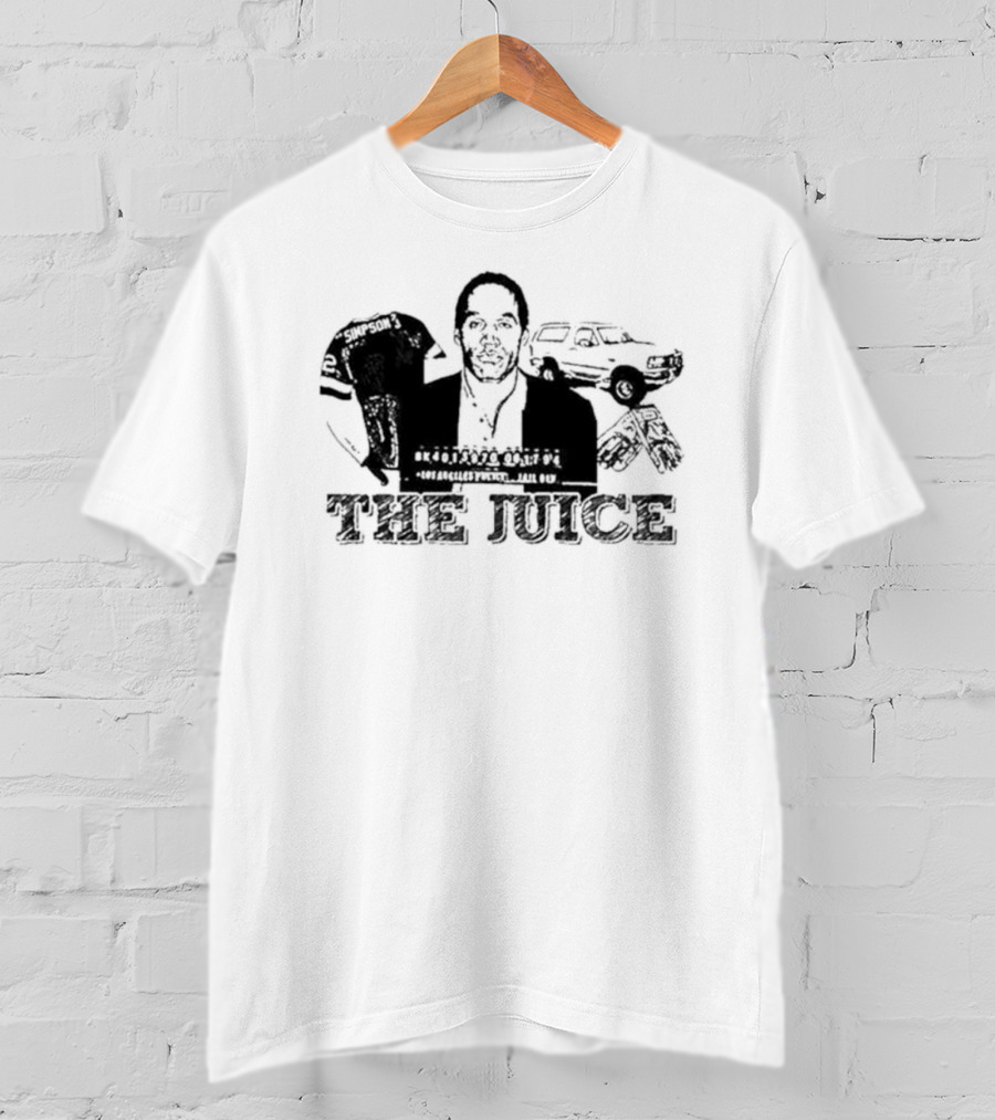 The Juice O. J. Simpson Football Jersey Los Angeles Police Chase T-Shirt