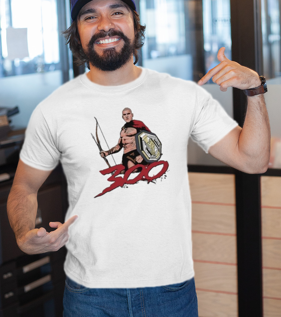 Alex Pereira Poatan 300 Spartan Warrior With Bow And Shield T-Shirt