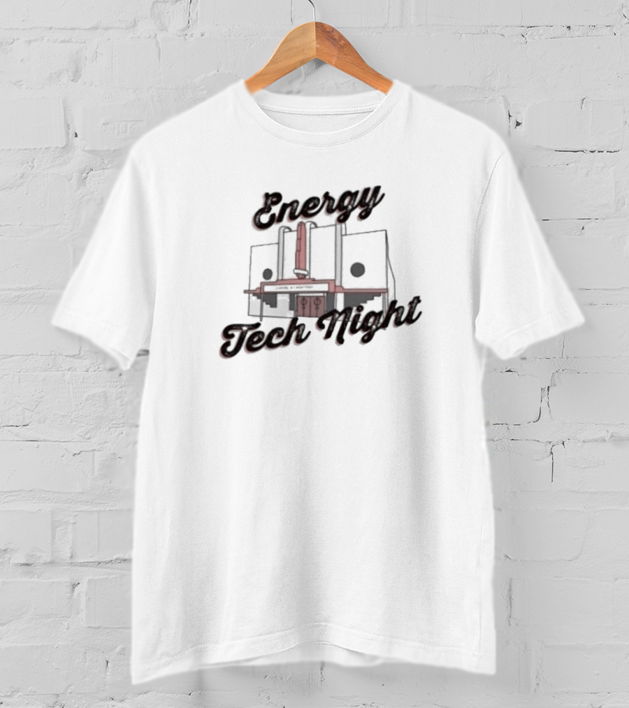 Energy Tech Night Abstract Mechanical Structure T-Shirt