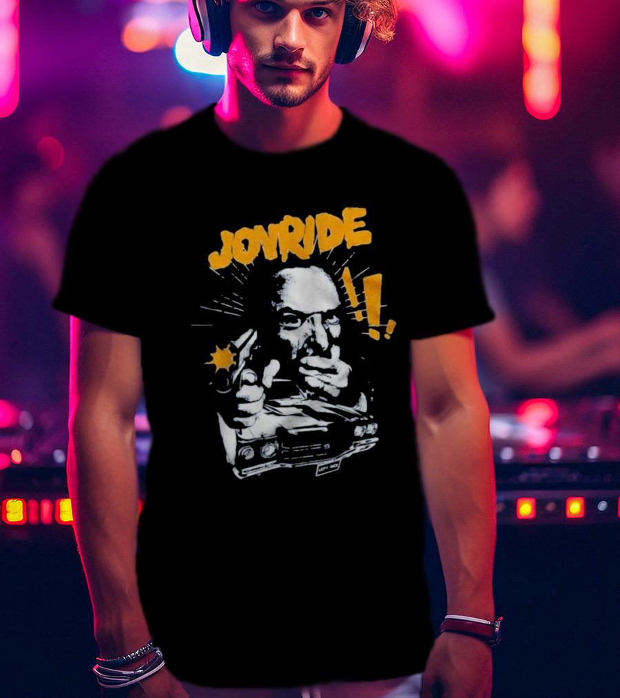 Joyride Man’s World Bold Retro Gunman Adventure T-Shirt