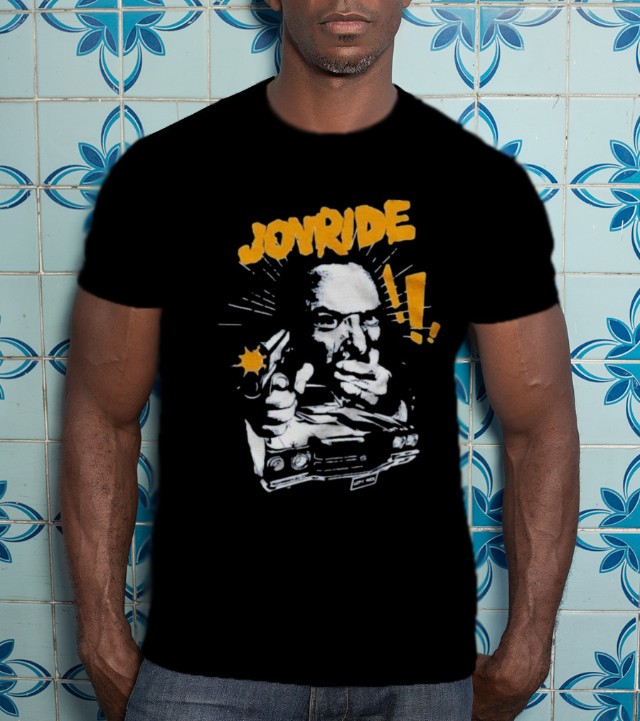 Joyride Man’s World Bold Retro Gunman Adventure T-Shirt