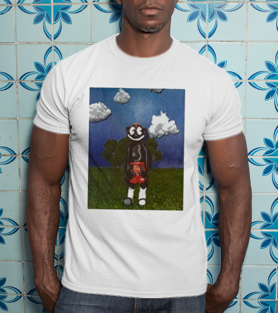 Lil Darkie Sunrise Character With Clouds And Trees T-Shirt