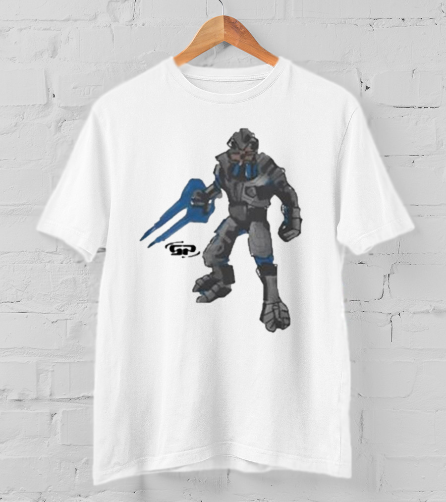 Halo 2 Arbiter Re-Release Collaboration Character With Energy Sword T-Shirt