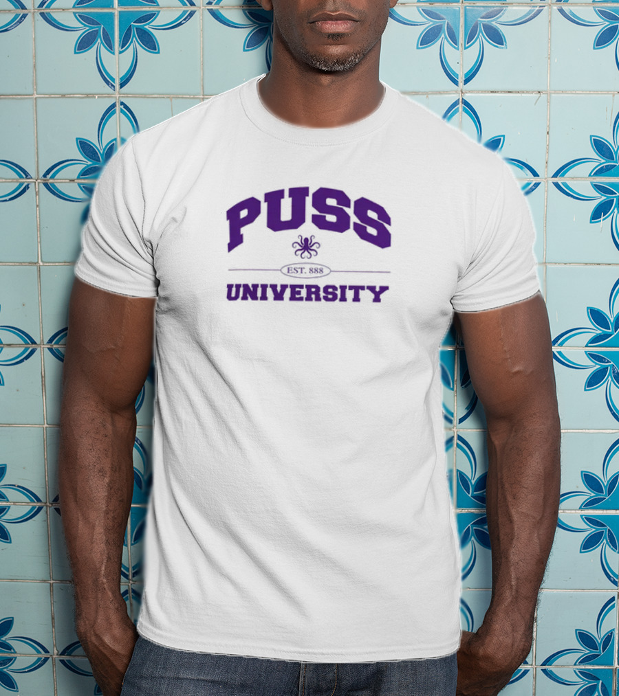 Puss University Est 88 Passthatpuss Merch T-Shirt