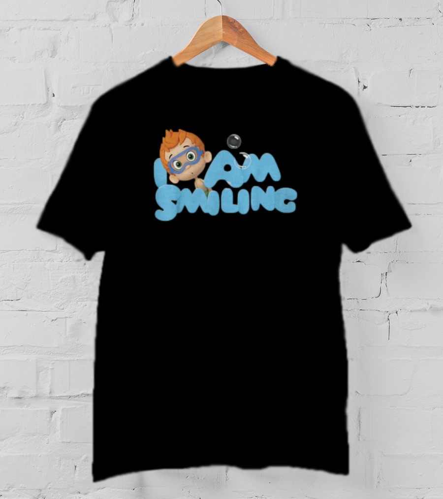 Bubble Guppies Nonny I Am Smiling Bubble Text T-Shirt