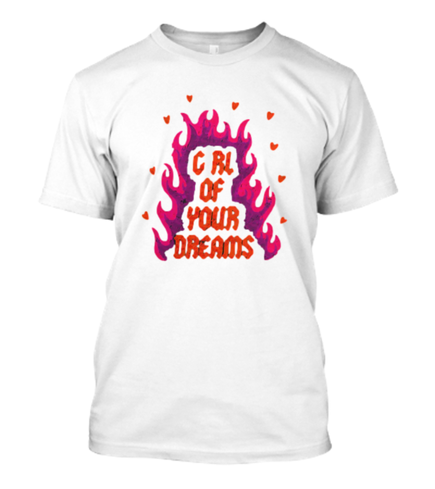 Dylan Girl Of Your Dreams Flame Hearts T-Shirt