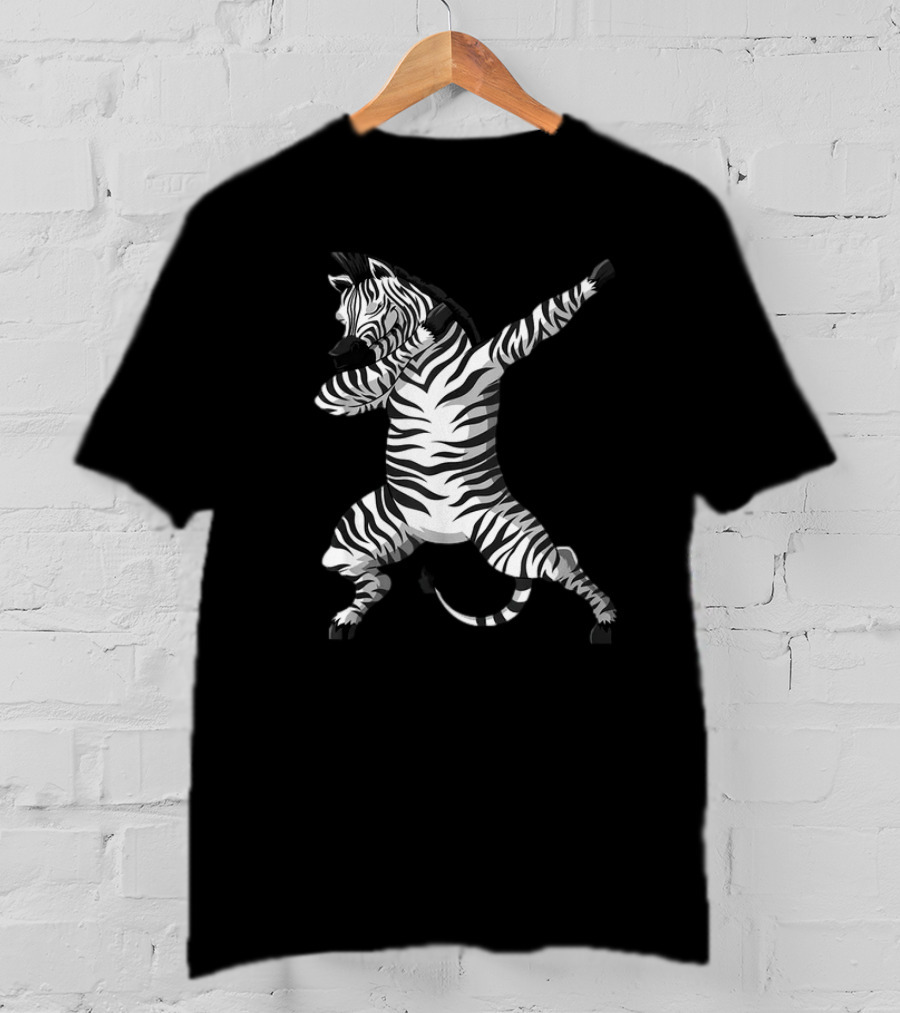 Funny Zebra Dab Dabbing Zoo Africa Safari Animal Lover T-Shirt