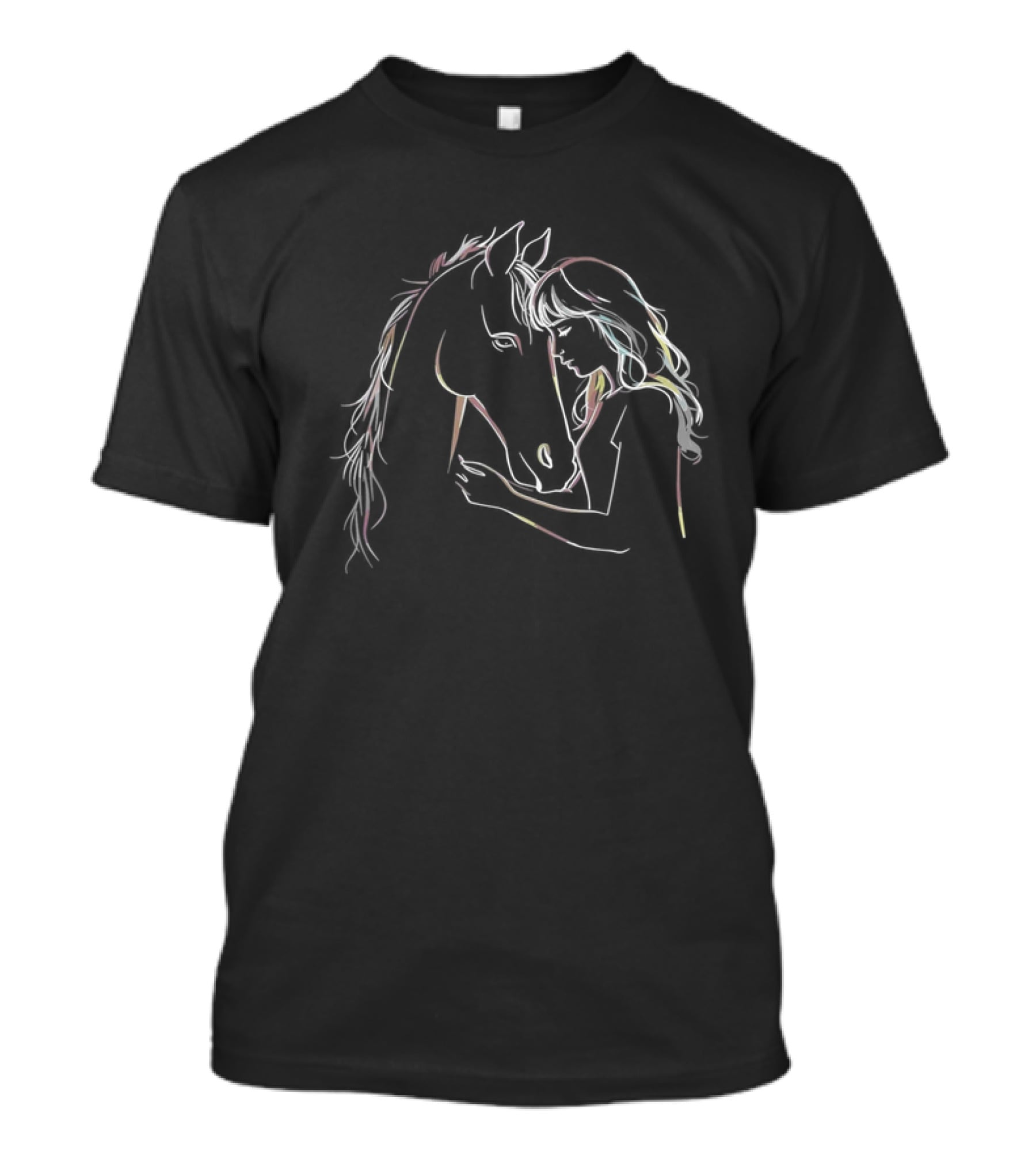 Horse Lover Equestrian Embrace Horseback Riding T-Shirt