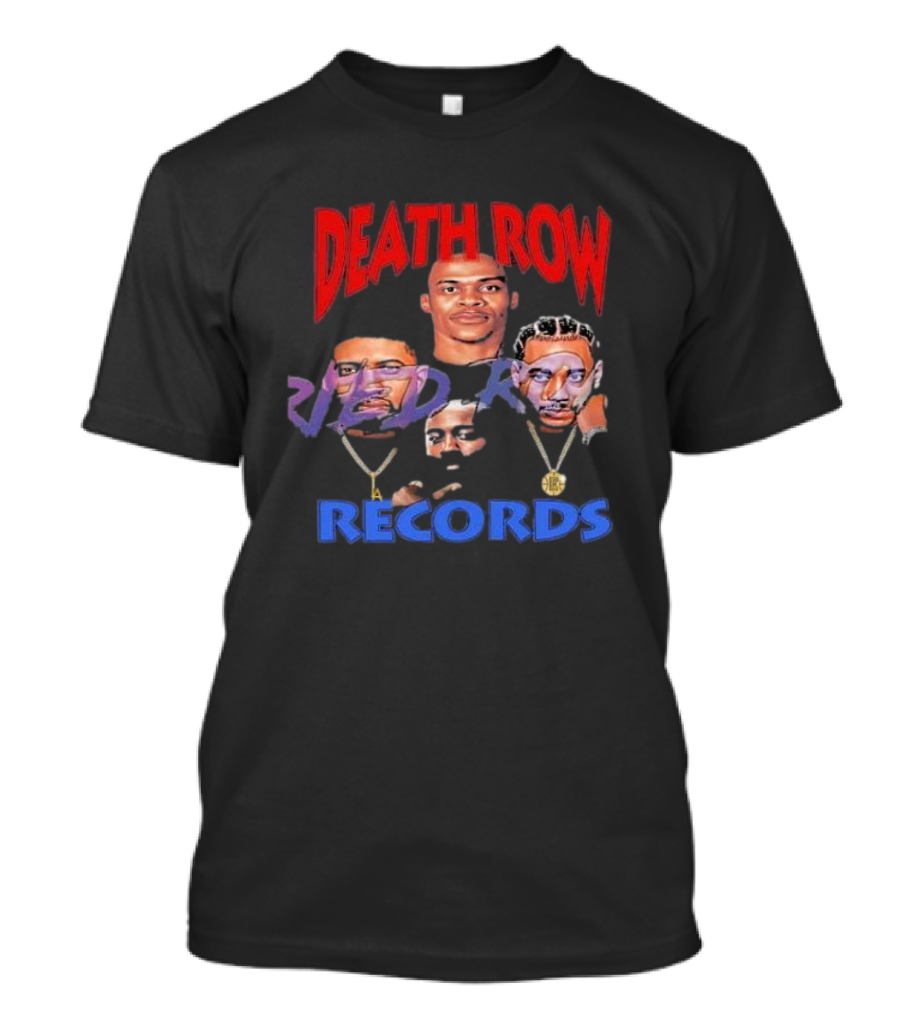 Death Row Records Russell Westbrook James Harden Paul George Kawhi Leonard Clippers T-Shirt