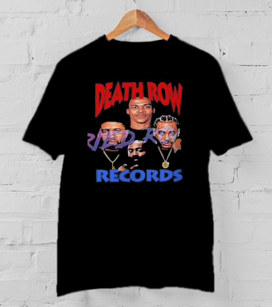 Death Row Records Russell Westbrook James Harden Paul George Kawhi Leonard Clippers T-Shirt
