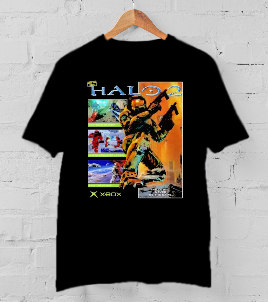 Halo 2 Master Chief Xbox Matchmaking Earth Will Never Be The Same T-Shirt
