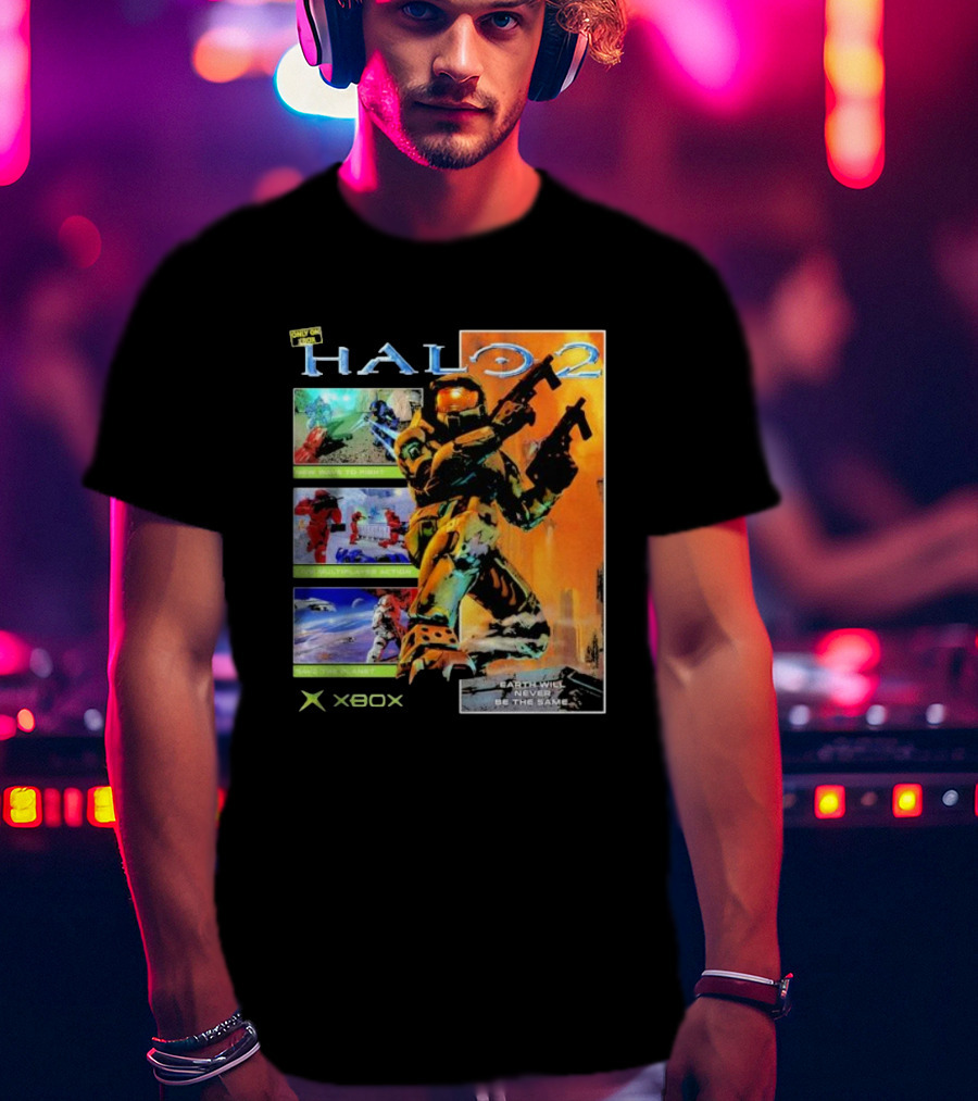 Halo 2 Master Chief Xbox Matchmaking Earth Will Never Be The Same T-Shirt