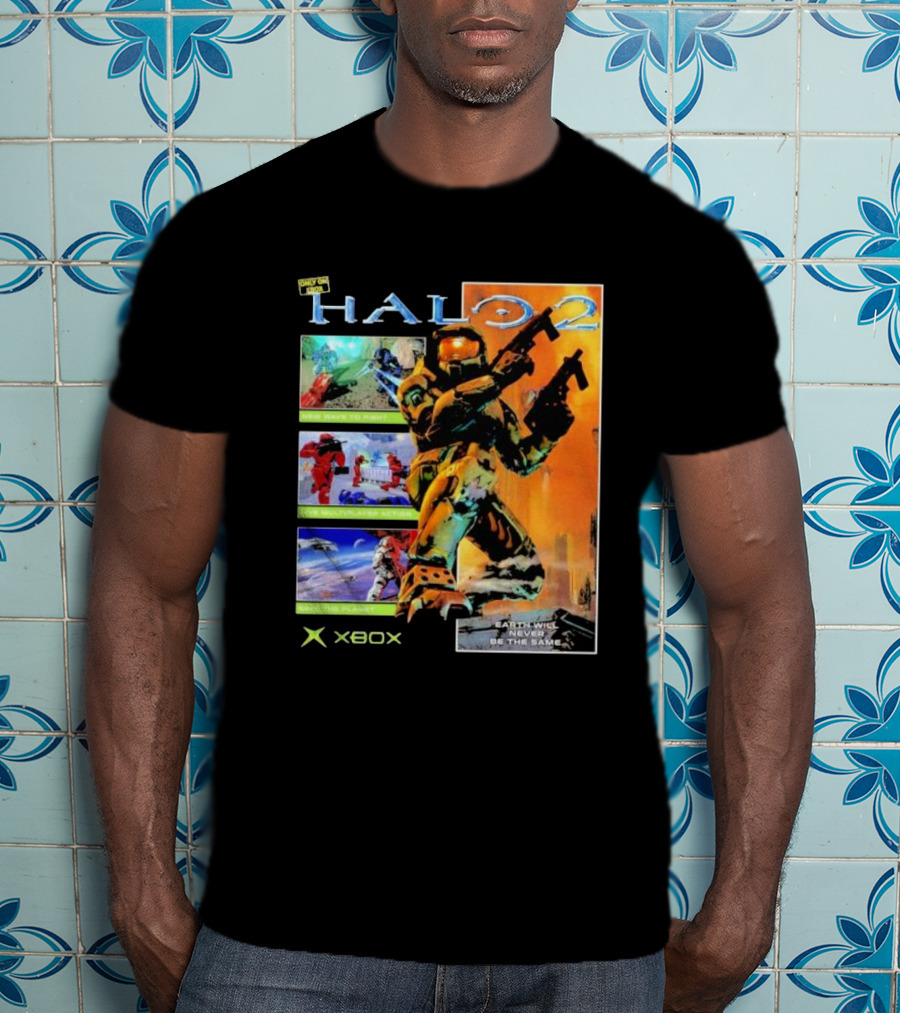 Halo 2 Master Chief Xbox Matchmaking Earth Will Never Be The Same T-Shirt
