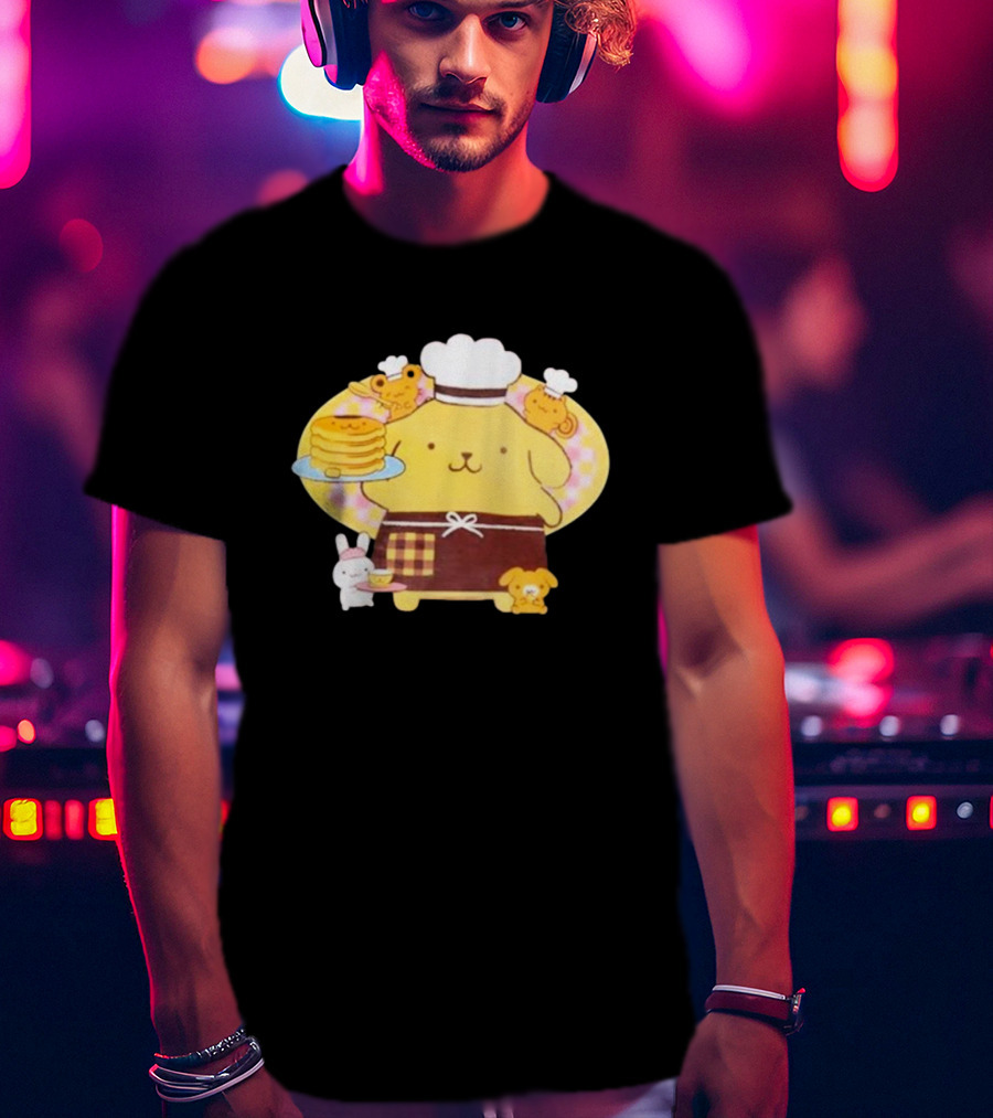 Join The Sanrio Pompompurin Pancake Chef T-Shirt