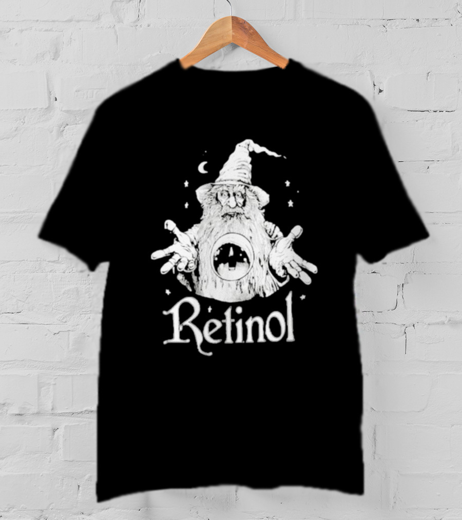 Retinol Enchanted Wizard Under Moonlit Stars T-Shirt