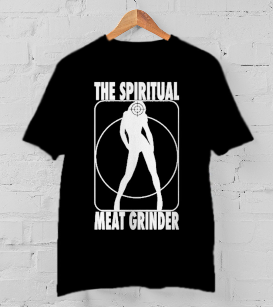 The Spiritual Meat Grinder Silhouette With Target Inside Circle T-Shirt