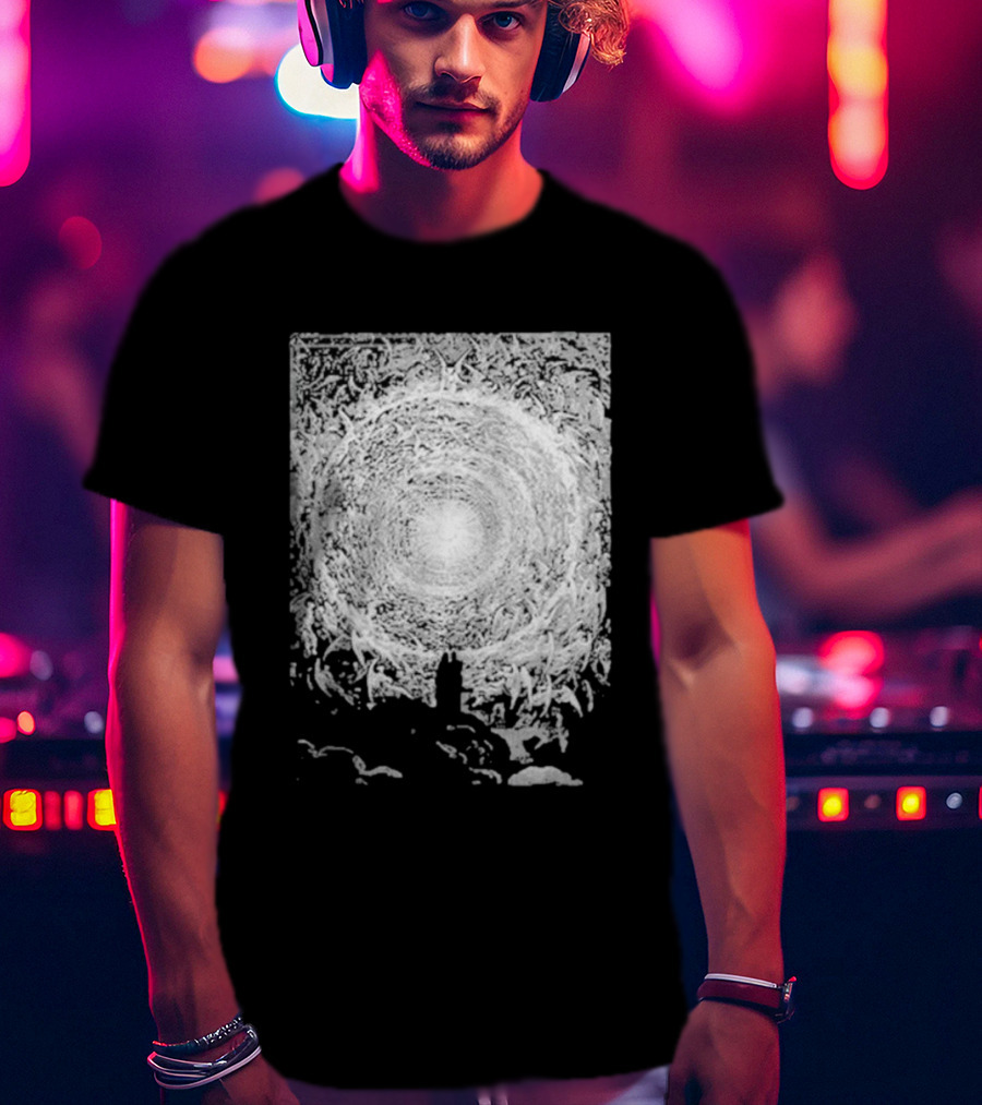 Zheani Worship The Spiritual Meat Grinder Celestial Swirling Vortex T-Shirt