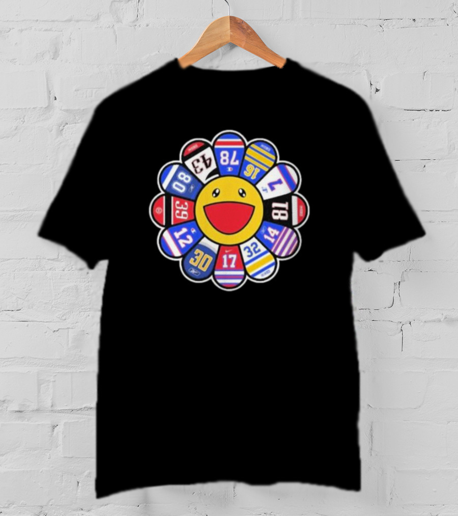 Buffalo Bills Player Numbers Smile Flower T-Shirt