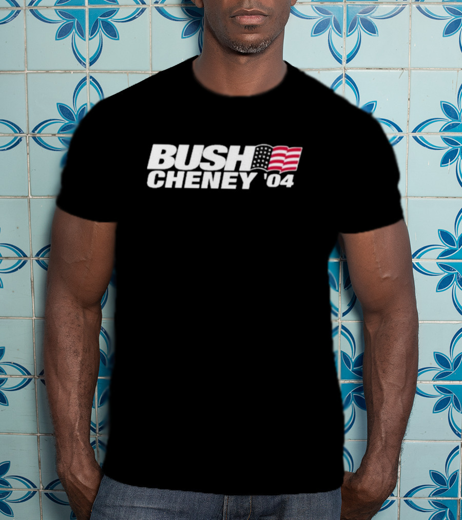 BUSH CHENEY '04 American Flag T-Shirt