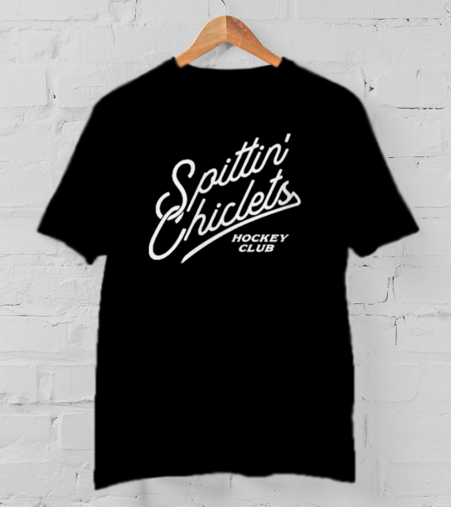 Spittin Chiclets Script Hockey Club T-Shirt