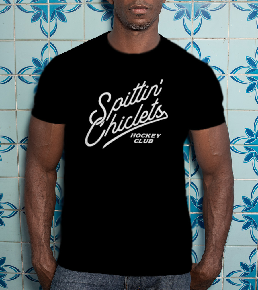 Spittin Chiclets Script Hockey Club T-Shirt