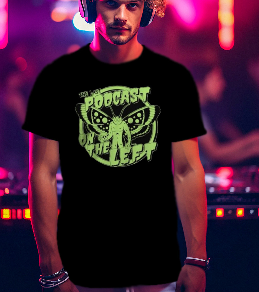 The Last Podcast On The Left Mothman Neon T-Shirt