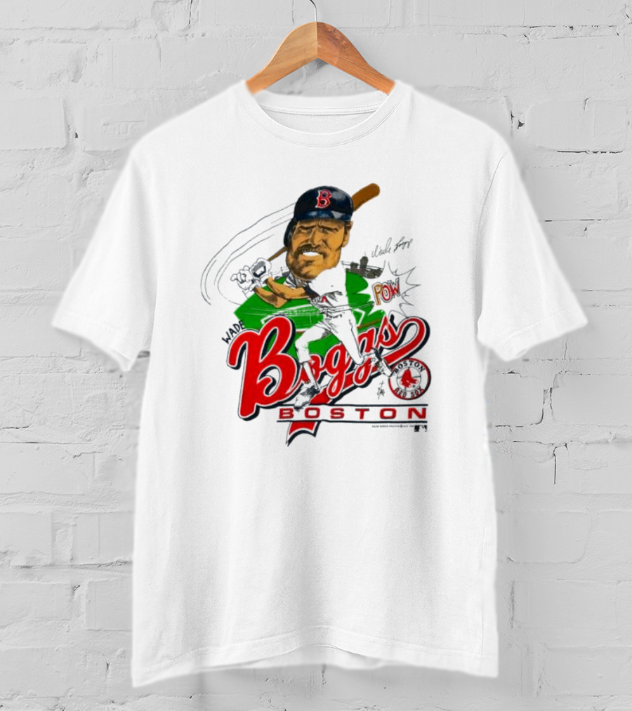 Wade Boggs Boston Red Sox Pow Baseball Signature HOF 2005 T-Shirt