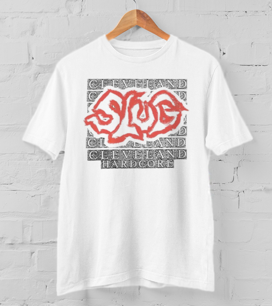 Cleveland Ohio Hardcore Slug Red Graffiti T-Shirt
