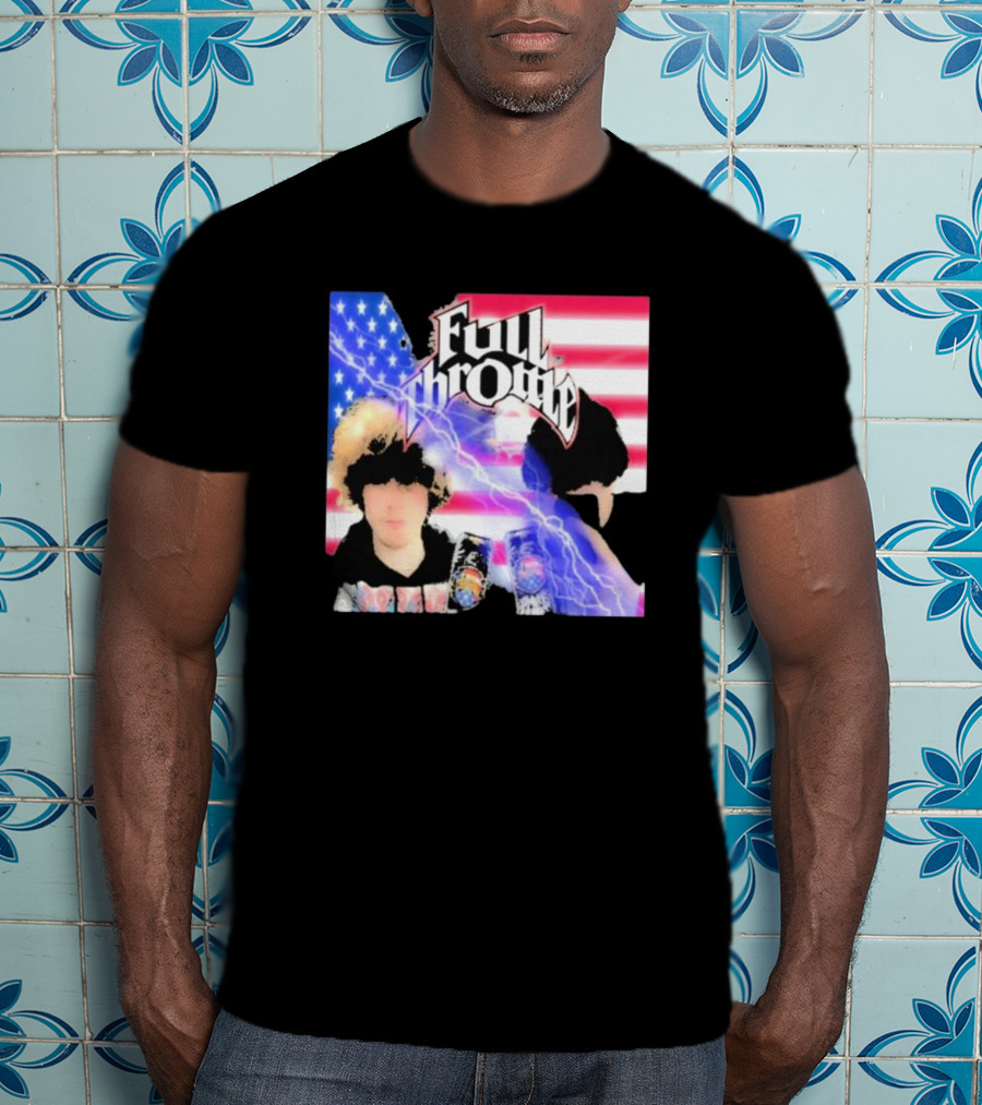 Full Throttle Stars And Stripes Energy Drink Lightning Burst T-Shirt