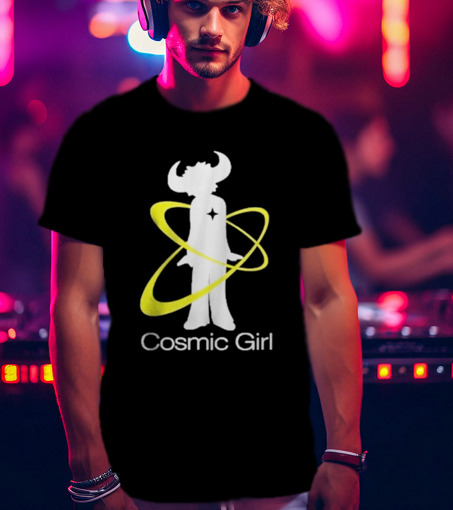 Jamiroquai Cosmic Girl Buffalo Yellow Swirl T-Shirt