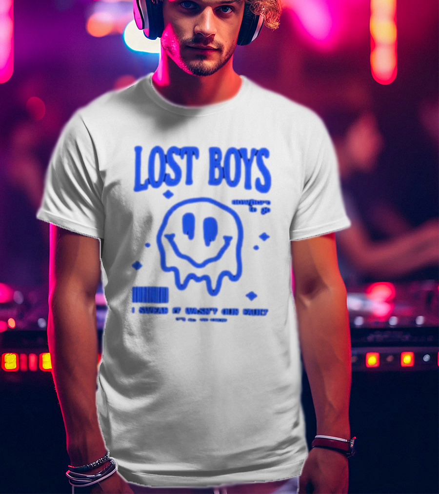 Lost Boys Nowhere To Go Barcode I Swear It Wasn't Our Fault T-Shirt