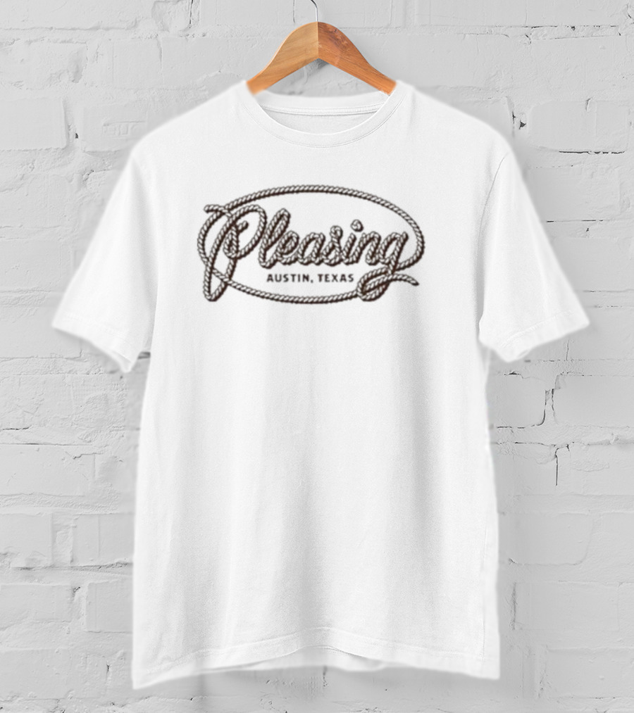 Pleasing Austin Texas Rope Oval T-Shirt