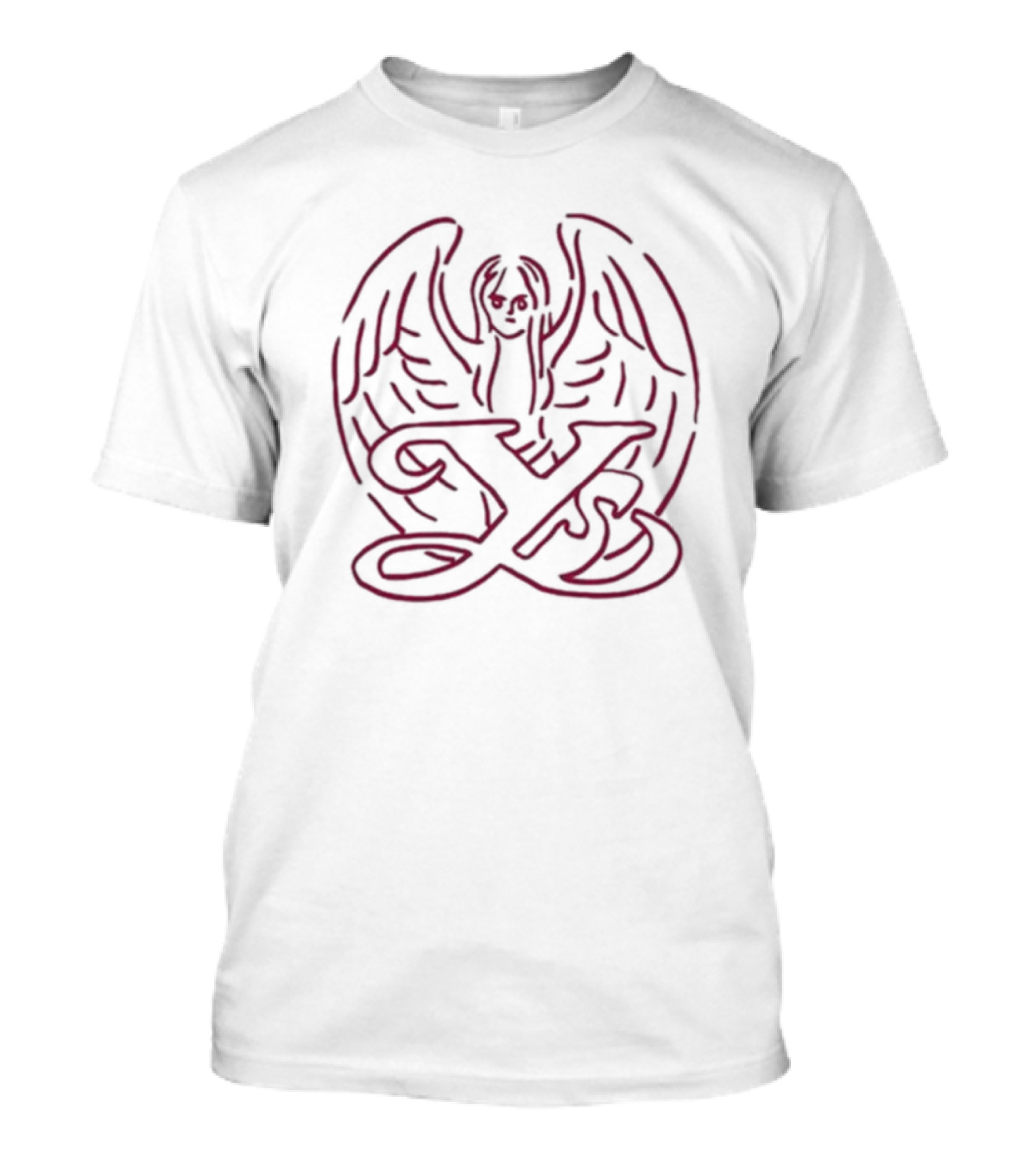 Ys Hand Drawn Winged Goddess T-Shirt