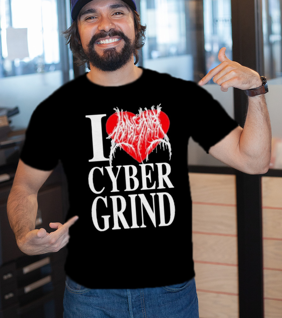 I Love Zombieshark Cybergrind T-Shirt