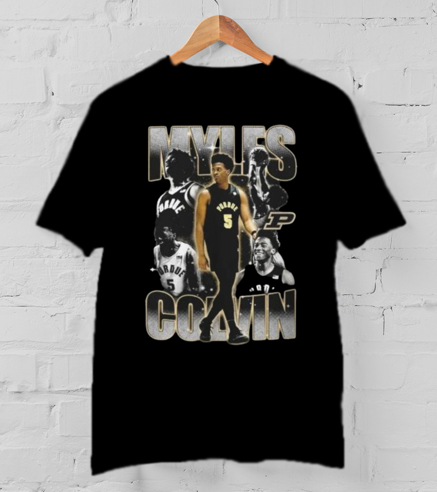 Myles Colvin Purdue Boilermakers Basketball Star Number 5 Streetwear T-Shirt