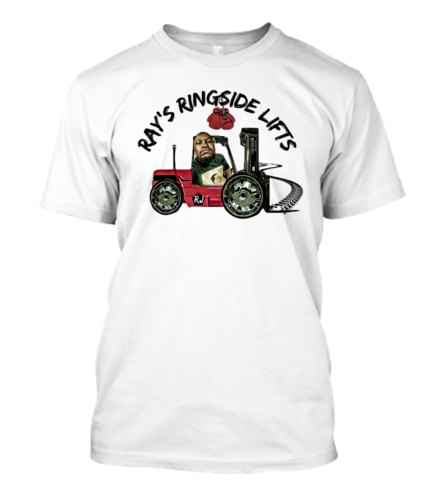 Ray's Ringside Lifts RJ Basketball Forklift Gloves T-Shirt