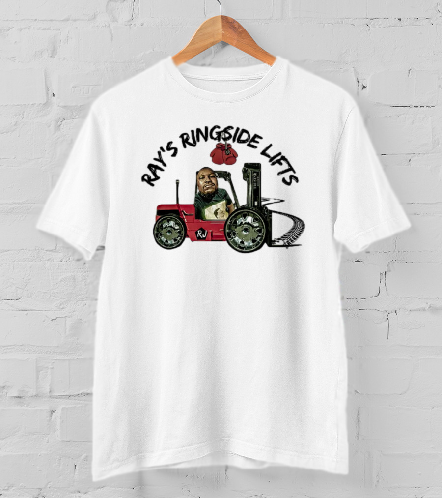 Ray's Ringside Lifts RJ Basketball Forklift Gloves T-Shirt