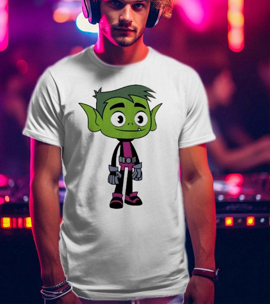 Ray William Johnson Wearing Teen Titans Beast Boy Character T-Shirt
