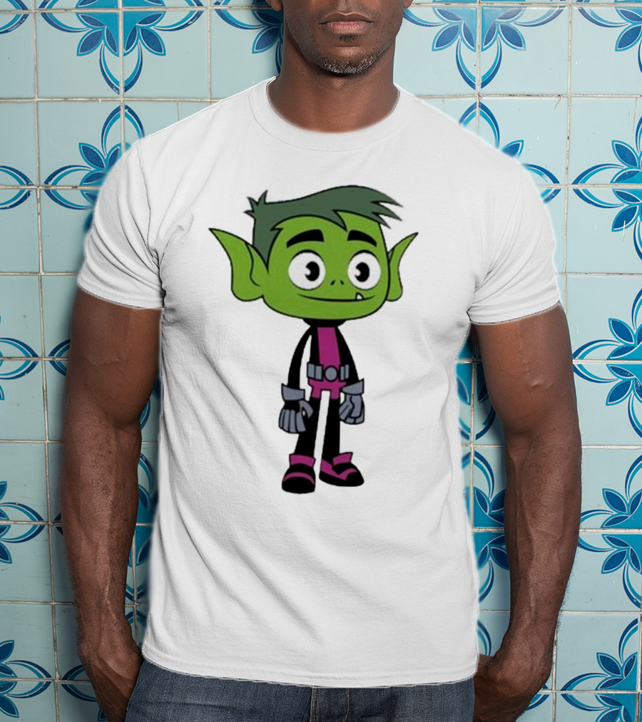 Ray William Johnson Wearing Teen Titans Beast Boy Character T-Shirt