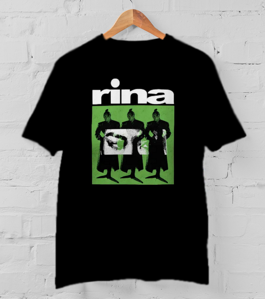 Rina Sawayama Triple Silhouette Black And Green T-Shirt