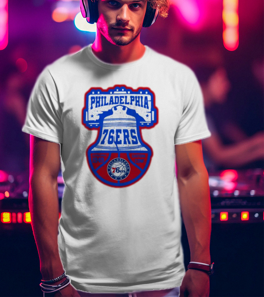 Philadelphia 76Ers 1949 Eastern Conference Liberty Bell T-Shirt
