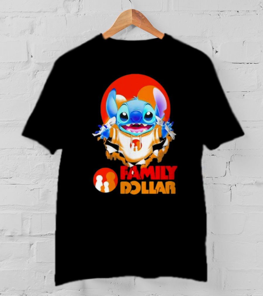 Stitch Family Dollar Logo Remix T-Shirt